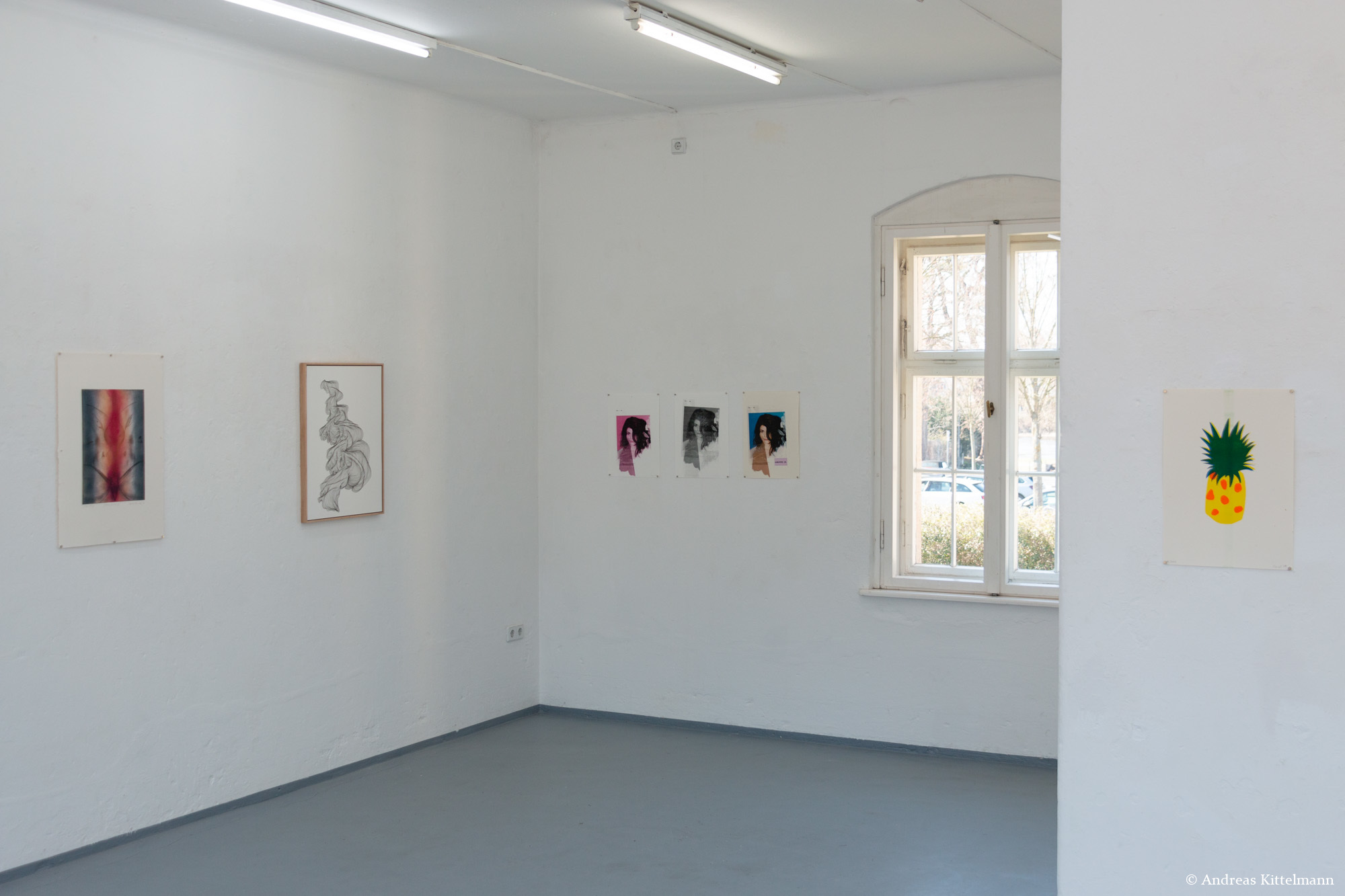 Ausstellungsansicht Dresden Residents 2020 #1 – Cornel Entfellner, Frieder Falk, Beata Filipowicz